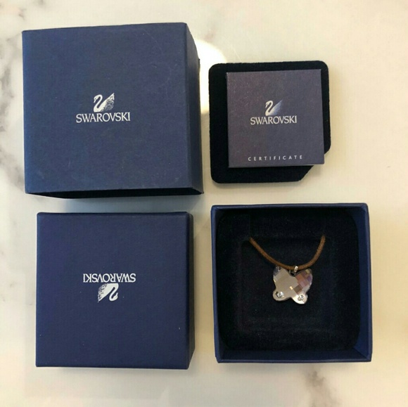 NIB Swarovski Butterfly Necklace - Picture 3 of 4